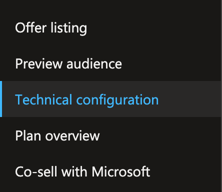 Technical Configuration Section
